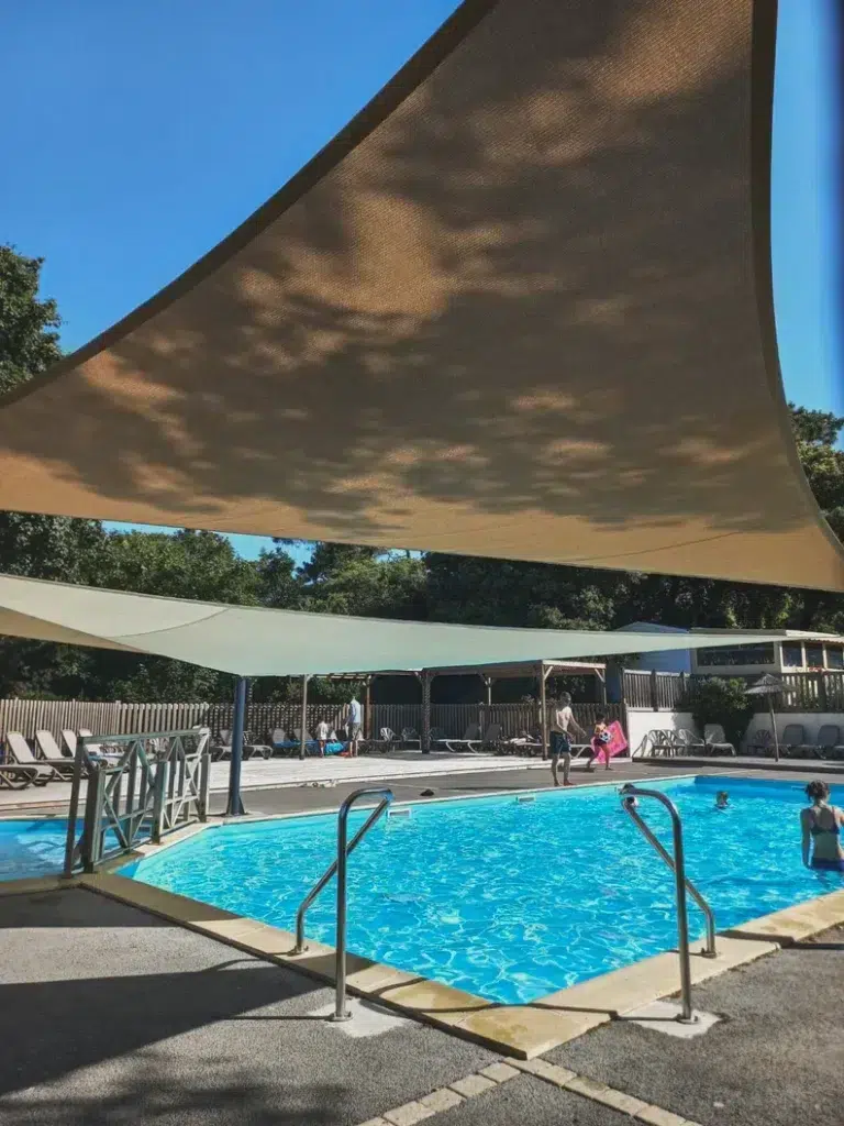 camping avec piscine chauffee sable dolonne
